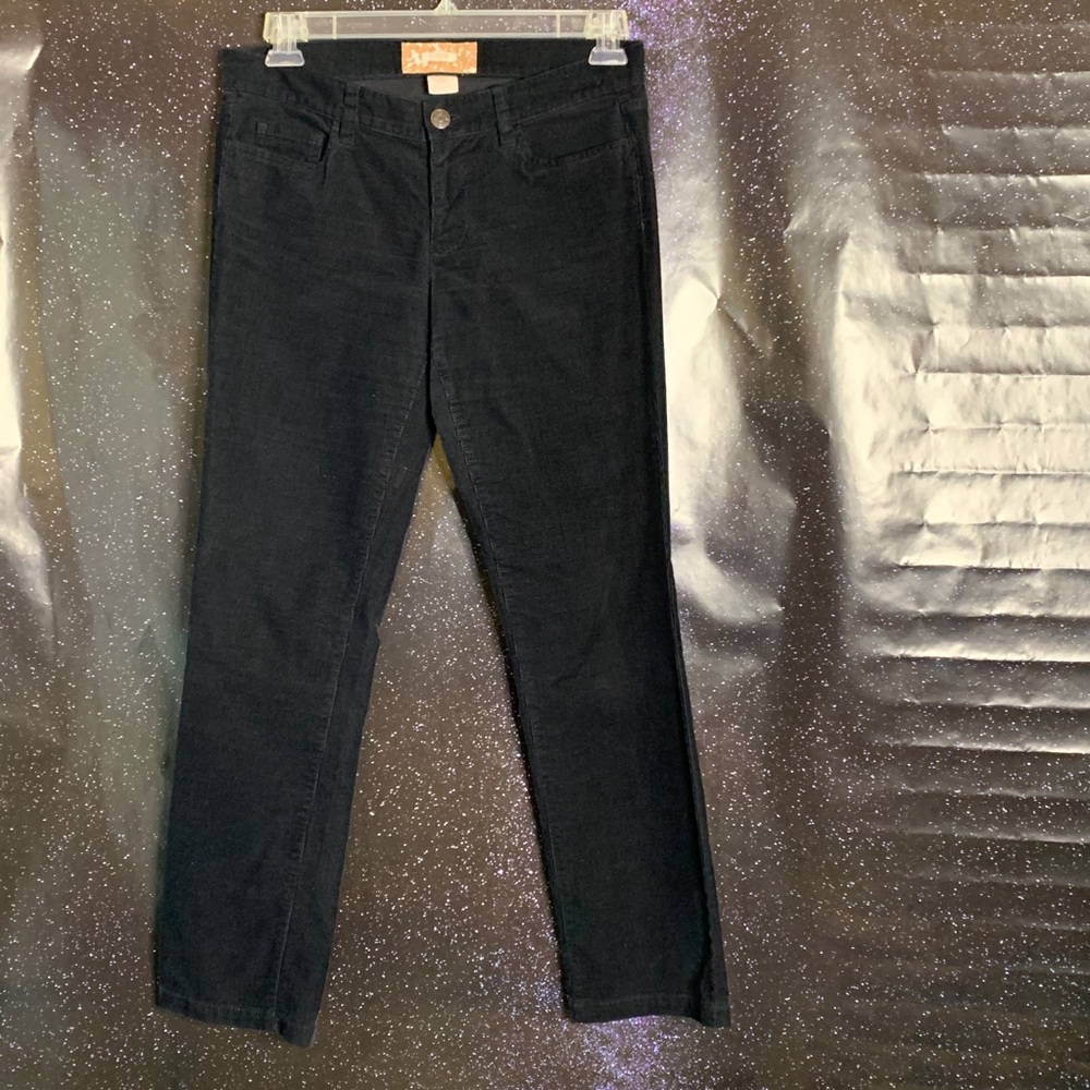 J Crew- Black Bootcut Corduroy Pants size 29 short